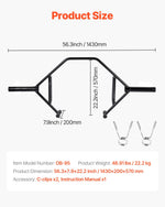 VEVOR trapeces stienis (hex bar), atvērta rāmja konstrukcija, 360 kg slodze, 50 mm diametrs, ar rievotiem rokturiem, piemērots pietupieniem, vilkmei un plecu spiedienam