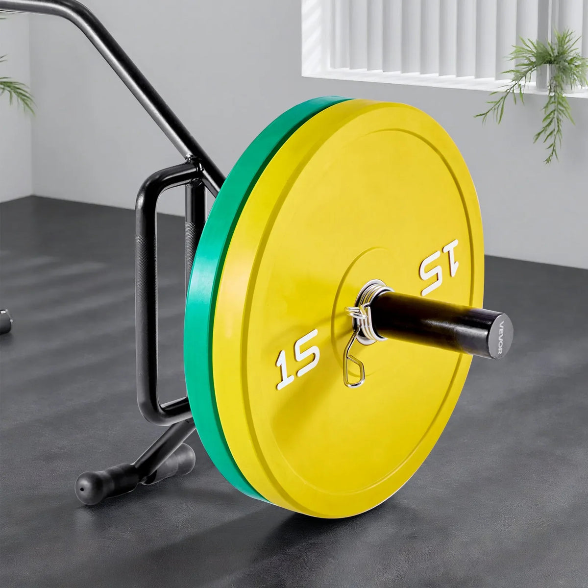 VEVOR trapeces stienis (hex bar), atvērta rāmja konstrukcija, 360 kg slodze, 50 mm diametrs, ar rievotiem rokturiem, piemērots pietupieniem, vilkmei un plecu spiedienam