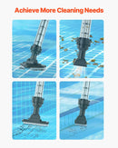 VEVOR Bezvadu rokas baseina putekļsūcējs, 8,5 GPM, ar pagarināmu kātu, spēcīga sūkšana dziļai tīrīšanai, uzlādējams baseina tīrītājs ar līdz 1 stundai darbības laiku, paredzēts virszemes un iebūvējamiem baseiniem un spa