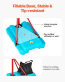 VEVOR Bērnu basketbola statīvs ar regulējamu augstumu un uzpildāmu pamatni, pārnēsājams basketbola komplekts iekštelpām un pagalmam, piemērots bērniem 3–8 gadi, zēniem un meitenēm