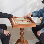 VEVOR 3 vienā šaha, dambretes un bekgemona galda komplekts, 457 mm premium koka šaha galds, luksusa kombinētais spēļu galda mēbeļu komplekts, galda spēļu dāvana ģimenei