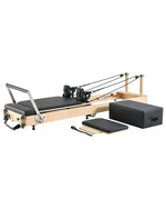 VEVOR salokāms koka pilates reformeris ar dubulto pretestību (atsperes un troses), pilates gulta ar sēdēšanas kasti, piemērots mājas sporta zālei un studijai, slodze līdz 181 kg