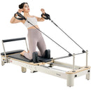 VEVOR salokāms pilates reformeris ar sēdēšanas kasti, pilates gulta ar dubulto pretestību (atsperes un troses), piemērots iesācējiem un pieredzējušiem lietotājiem mājas sporta zālei, slodze līdz 181 kg