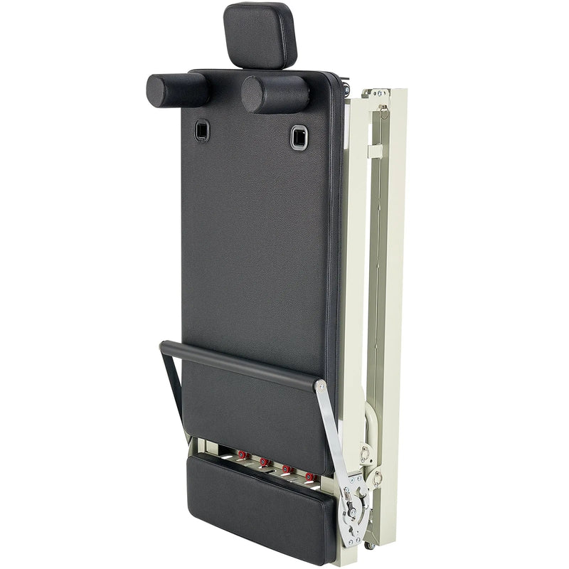 VEVOR salokāms pilates reformeris ar dubulto pretestību (atsperes un troses), pilates treniņu iekārta mājas sporta zālei un studijai, piemērots iesācējiem un pieredzējušiem lietotājiem, slodze līdz 181 kg