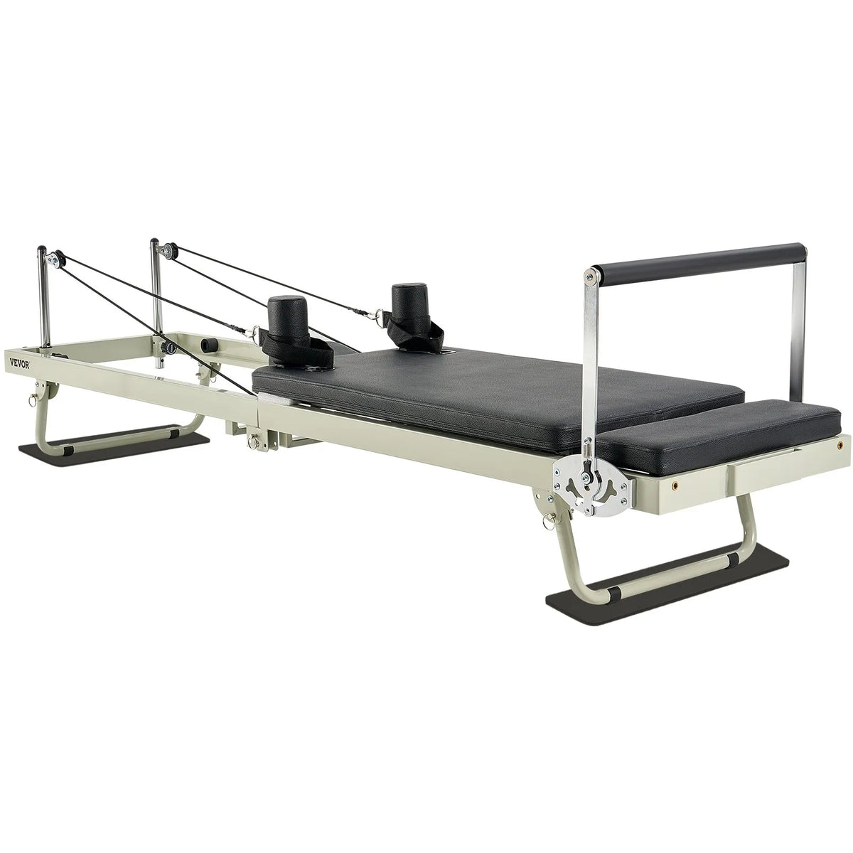 VEVOR salokāms pilates reformeris ar dubulto pretestību (atsperes un troses), pilates treniņu iekārta mājas sporta zālei un studijai, piemērots iesācējiem un pieredzējušiem lietotājiem, slodze līdz 181 kg