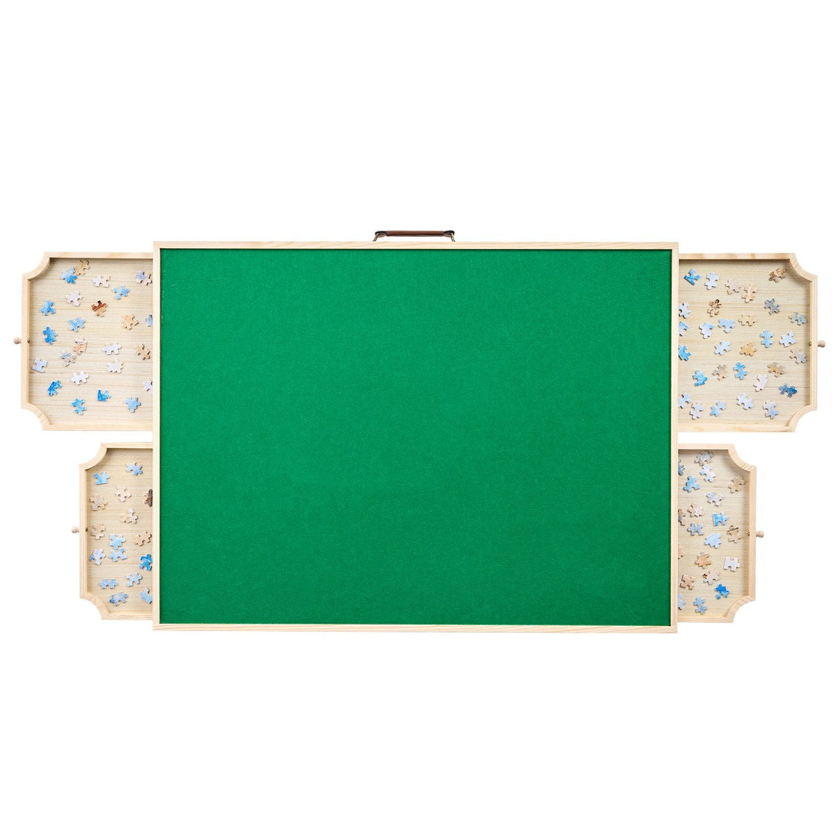 VEVOR 1500 detaļu puzles galds ar salokāmām kājām, 4 atvilktnēm un pārsegu, 86 x 63 cm pārnēsājams koka dēlis ar filca virsmu, regulējams 6 slīpuma leņķos, puzļu piederumi pieaugušajiem, dāvana mammai