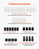VEVOR Saules baseina sildītājs, 0,84 × 6,1 m HDPE saules kolektora panelis (2 gab.), izturīgs un laikapstākļu noturīgs, ar pilnu piederumu komplektu, universāls risinājums ūdens temperatūras paaugstināšanai virszemes un iebūvējamiem baseiniem
