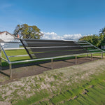 VEVOR Saules baseina sildītājs, 0,84 × 6,1 m HDPE saules kolektora panelis (2 gab.), izturīgs un laikapstākļu noturīgs, ar pilnu piederumu komplektu, universāls risinājums ūdens temperatūras paaugstināšanai virszemes un iebūvējamiem baseiniem