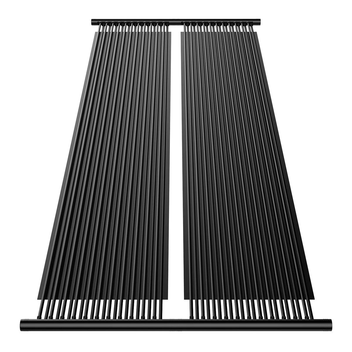 VEVOR Saules baseina sildītājs, 0,84 × 6,1 m HDPE saules kolektora panelis (2 gab.), izturīgs un laikapstākļu noturīgs, ar pilnu piederumu komplektu, universāls risinājums ūdens temperatūras paaugstināšanai virszemes un iebūvējamiem baseiniem