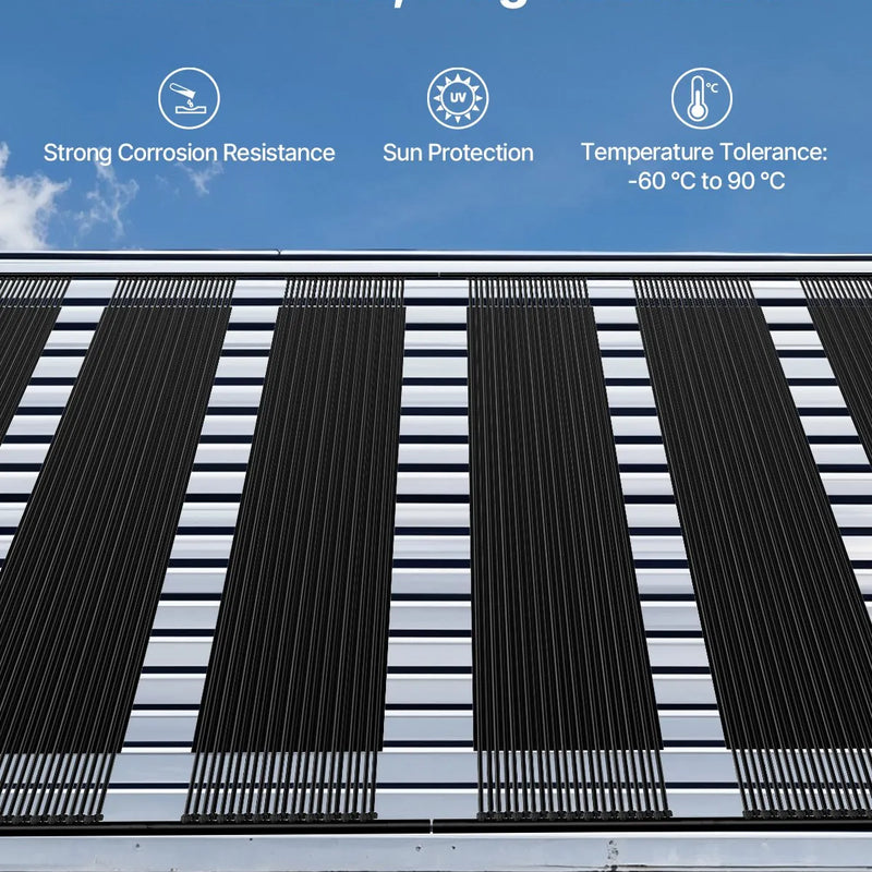 VEVOR Saules baseina sildītājs, 1,22 × 3,05 m HDPE saules paneļi (4 gab.) ar pilnu piederumu komplektu, izturīgi un laikapstākļu noturīgi, universāli ūdens temperatūras paaugstināšanai, piemēroti virszemes un iebūvējamajiem baseiniem