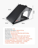 VEVOR jumta telts ar cieto apvalku 2–3 personām, alumīnija konstrukcija ar trīskrāsu LED apgaismojumu, biezs matracis un logs, ūdensizturīga un vēja noturīga, piemērota Jeep, SUV un pikapam