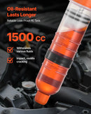 VEVOR 1,5 l šķidruma ekstraktors manuāls automobiļu šķidruma sūknis ar garu šļūteni un pagarinājuma caurulēm, eļļas šļirce zāles pļāvējiem, automašīnām, laivām, golfa ratiem un motocikliem