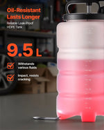VEVOR šķidruma ekstraktors 9,5 l manuāls vakuuma eļļas maiņas sūknis ar 150 cm šļūteni un trim 120 cm pagarinājuma caurulēm, HDPE tvertne automašīnām, zāles pļāvējiem un laivām