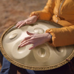 VEVOR Handpan tērauda bungas 55,9 cm ar 10 notīm D minorā ar vālīti