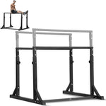 VEVOR paralēlās līdztekas, 363 kg nestspēja, izturīga dipu stacija ar regulējamu augstumu, stabilizēta treniņu konstrukcija atspiešanās un spēka vingrinājumiem, mājas sporta zālei