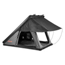 VEVOR jumta telts ar cieto alumīnija apvalku 2–3 personām ar trīskrāsu LED apgaismojumu un biezu matraci, ūdensizturīga un vēja noturīga, piemērota Jeep, SUV un pikapam