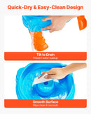 VEVOR ūdens galds mazuļiem, bērnu sensorais aktivitāšu galds Fish 'n Splash ūdens rotaļu komplekts ar 9 piederumiem, vasaras ūdens aktivitāšu galds ar makšķerēšanas spēli bērniem no 3+ gadiem