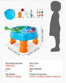 VEVOR ūdens galds mazuļiem, bērnu sensorais aktivitāšu galds Fish 'n Splash ūdens rotaļu komplekts ar 9 piederumiem, vasaras ūdens aktivitāšu galds ar makšķerēšanas spēli bērniem no 3+ gadiem