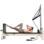VEVOR pilates reformeris ar dubulto pretestību, treniņu aprīkojums ar reformera kasti un lēciena platformu, piemērots iesācējiem un pieredzējušiem lietotājiem mājas sporta zālei un studijai, slodze līdz 181 kg