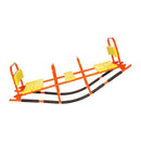 VEVOR Bērnu metāla šūpoles–balansieris ar 90 kg slodzes ietilpību, ar rokturiem, piemērots bērniem no 3 gadu vecuma, āra rotaļu aprīkojums dārzam un rotaļu laukumam, 2 sēdvietas