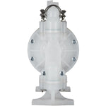 VEVOR pneimatiskais dubultās membrānas sūknis, 25,4 mm ieplūde/izplūde, 113 L/min, polipropilēns, maks. 7 bar, ķīmiskai un rūpnieciskai lietošanai