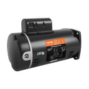 VEVOR 1,5 ZS baseina sūkņa motors, 56Y rāmis, 115 V (12,8 A) / 230 V (6,4 A), 3450 apgr./min., 60 Hz, servisa koeficients 1,1, 90 μF/250 V kondensators, pretēji pulksteņrādītāja virzienam rotācija, kvadrātveida atloka nomaiņas motors