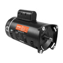 VEVOR 1,5 ZS baseina sūkņa motors, 56Y rāmis, 115 V (12,8 A) / 230 V (6,4 A), 3450 apgr./min., 60 Hz, servisa koeficients 1,1, 90 μF/250 V kondensators, pretēji pulksteņrādītāja virzienam rotācija, kvadrātveida atloka nomaiņas motors