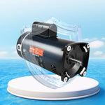 VEVOR 2 HP baseina sūkņa motors, 56Y rāmis, 230 V, 3450 apgr./min, 50 μF/250 V kondensators, CCW rotācija, kvadrātveida atloks