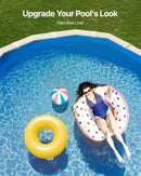 VEVOR ovāls baseina ieliktnis virszemes baseinam 5,0 × 3,0 m, UniBead stiprinājuma tips, izturīgs vinila baseina ieliktnis, standarta biezums, sienas augstums 1,19 m, paredzēts tērauda sienu virszemes baseiniem