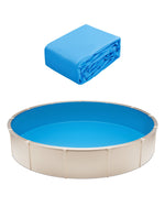 VEVOR baseina ieliktnis apaļam virszemes baseinam Ø 4,57 m, UniBead stiprinājuma tips, izturīgs vinila baseina ieliktnis, standarta biezums, sienas augstums 1,19 m, paredzēts tērauda sienu virszemes baseiniem, vienkrāsains