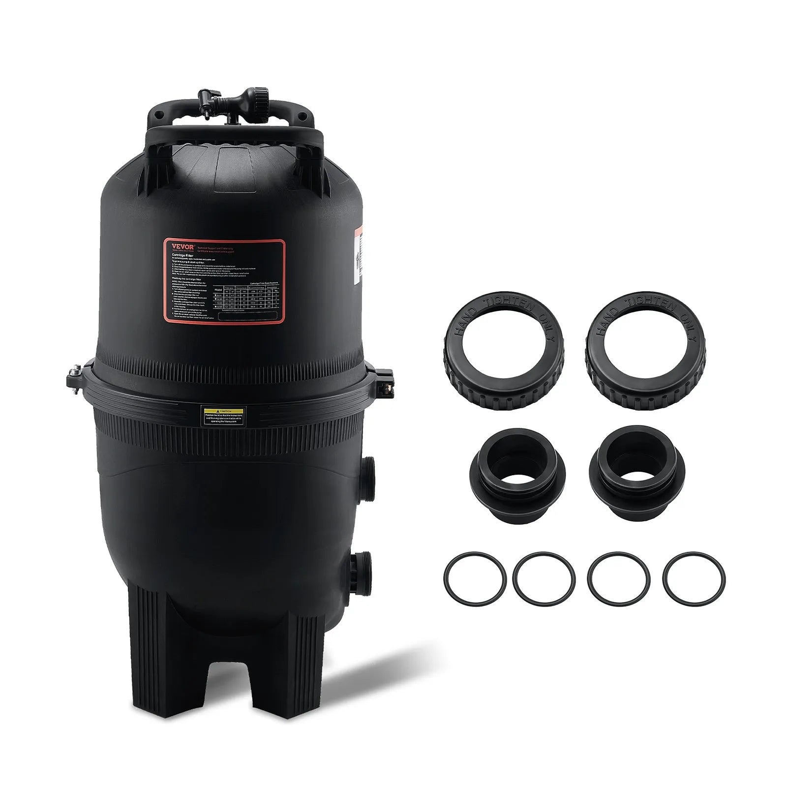 VEVOR Kārtridža baseina filtrs, 40 m² filtrācijas laukums, filtrācijas sistēma iebūvējamam un virszemes baseinam ar uzlabotu filtru un hermētisku korpusu, piemērota karstajām vannām, SPA un piepūšamajiem baseiniem