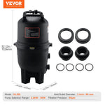 VEVOR Kārtridža baseina filtrs, 49 m² filtrācijas laukums, filtrācijas sistēma iebūvējamam un virszemes baseinam ar uzlabotu filtru un hermētisku korpusu, piemērota karstajām vannām, SPA un piepūšamajiem baseiniem