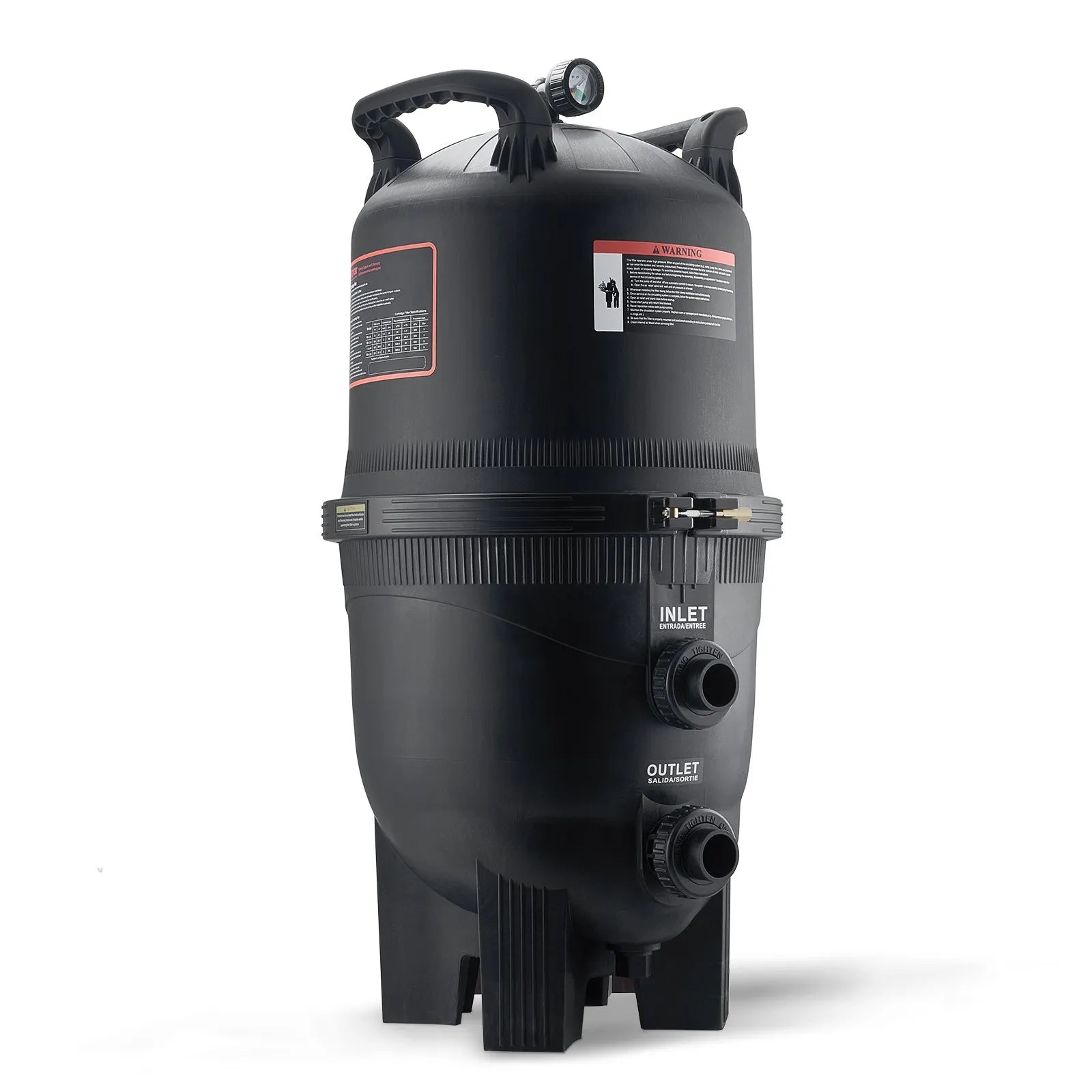 VEVOR Kārtridža baseina filtrs, 49 m² filtrācijas laukums, filtrācijas sistēma iebūvējamam un virszemes baseinam ar uzlabotu filtru un hermētisku korpusu, piemērota karstajām vannām, SPA un piepūšamajiem baseiniem
