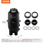 VEVOR Kārtridža baseina filtrs, 30 m² filtrācijas laukums, filtrācijas sistēma iebūvējamam un virszemes baseinam ar uzlabotu filtru un hermētisku korpusu, piemērota karstajām vannām, SPA un piepūšamajiem baseiniem