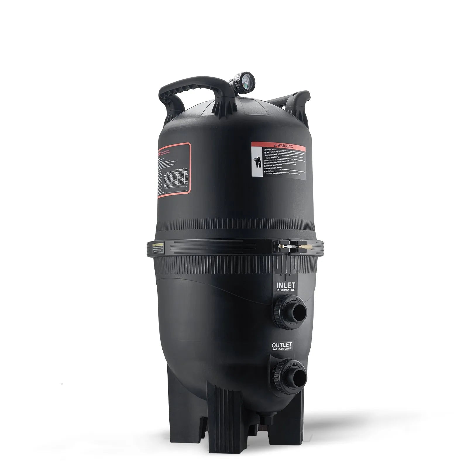 VEVOR Kārtridža baseina filtrs, 30 m² filtrācijas laukums, filtrācijas sistēma iebūvējamam un virszemes baseinam ar uzlabotu filtru un hermētisku korpusu, piemērota karstajām vannām, SPA un piepūšamajiem baseiniem