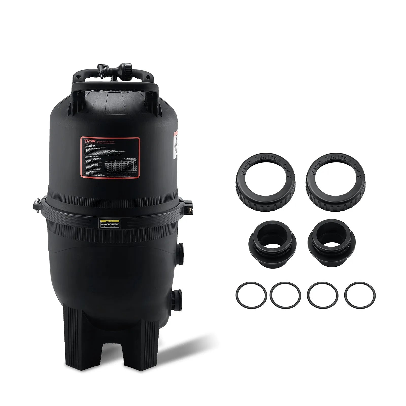 VEVOR Kārtridža baseina filtrs, 30 m² filtrācijas laukums, filtrācijas sistēma iebūvējamam un virszemes baseinam ar uzlabotu filtru un hermētisku korpusu, piemērota karstajām vannām, SPA un piepūšamajiem baseiniem