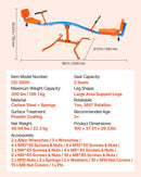 VEVOR Bērnu balansieris ar 136 kg slodzes ietilpību, sēdi un griezies tipa šūpoles ar ērti satveramiem rokturiem, 360° rotējošs āra rotaļu aprīkojums bērniem no 3 gadu vecuma