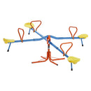 VEVOR Bērnu balansieris ar 49,9 kg slodzes ietilpību uz sēdvietu, sēdi un griezies tipa šūpoles ar 4 balsta kājām, 360° rotējošs āra rotaļu aprīkojums bērniem no 3 gadu vecuma, 4 sēdvietas