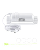 VEVOR sālsūdens hlorēšanas sistēma, baseina hlorēšanas šūna saderīga ar Hayward W3T-Cell-15 (T15), sālsūdens baseina šūna iebūvētiem peldbaseiniem līdz 151 000 l, 4,6 m barošanas kabelis, balta