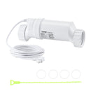 VEVOR sālsūdens hlorēšanas sistēma, baseina hlorēšanas šūna saderīga ar Hayward W3T-Cell-15 (T15), sālsūdens baseina šūna iebūvētiem peldbaseiniem līdz 151 000 l, 4,6 m barošanas kabelis, balta