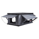 VEVOR jumta telts ar cieto alumīnija apvalku 2–3 personām ar trīskrāsu LED apgaismojumu, biezu matraci un 2 logiem, ūdensizturīga un vēja noturīga, piemērota Jeep, SUV un pikapam