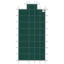 VEVOR drošības baseina pārsegs pazemes taisnstūra baseinam 5,49 × 10,97 m, ar 1,2 × 3,04 m centra gala pakāpienu, sieta tipa pārsegs ar drenāžas atverēm, ziemas drošības pārsegs, zaļš