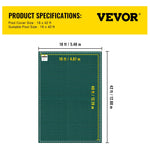VEVOR baseina drošības pārsegs 5,48 × 12,8 m, piemērots 4,88 × 12,19 m taisnstūra iebūvētiem baseiniem, sieta tipa ziemas drošības pārsegs peldbaseinam, zaļš