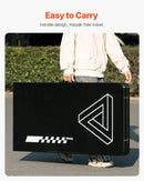 VEVOR pārnēsājams Beer Pong galds, 244 cm, salokāms galds ar 914 mm augstumu, pārnēsāšanas rokturiem un 6 bumbiņām, viegls ballīšu galds birojam, izbraukuma ballītēm, ceļošanai un kempingam, melns