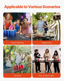 VEVOR pārnēsājams Beer Pong galds, 244 cm, salokāms galds ar 914 mm augstumu, pārnēsāšanas rokturiem un 6 bumbiņām, viegls ballīšu galds birojam, izbraukuma ballītēm, ceļošanai un kempingam, melns