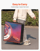 VEVOR pārnēsājams Beer Pong galds ar LED apgaismojumu, 244 cm, salokāms galds ar rokturiem pārnēsāšanai, regulējams augstums, komplektā 6 bumbiņas, viegls galds ballītēm, ceļošanai un kempingam