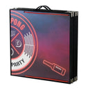 VEVOR pārnēsājams Beer Pong galds ar LED apgaismojumu, 244 cm, salokāms galds ar rokturiem pārnēsāšanai, regulējams augstums, komplektā 6 bumbiņas, viegls galds ballītēm, ceļošanai un kempingam