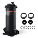 VEVOR Kārtridža baseina filtrs, 4,6 m² filtrācijas laukums, filtrācijas sistēma iebūvējamam un virszemes baseinam ar uzlabotu filtru un hermētisku korpusu, piemērota karstajām vannām, SPA un piepūšamajiem baseiniem