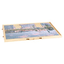 VEVOR 1000 detaļu rotējošs puzles dēlis ar 5 atvilktnēm un vāku, 74 x 53 cm pārnēsājams koka galds, puzļu organizators pieaugušajiem, uzglabāšanas sistēma, dzimšanas dienas dāvana mammai
