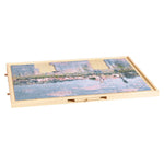 VEVOR 1000 detaļu rotējošs puzles dēlis ar 5 atvilktnēm un vāku, 74 x 53 cm pārnēsājams koka galds, puzļu organizators pieaugušajiem, uzglabāšanas sistēma, dzimšanas dienas dāvana mammai